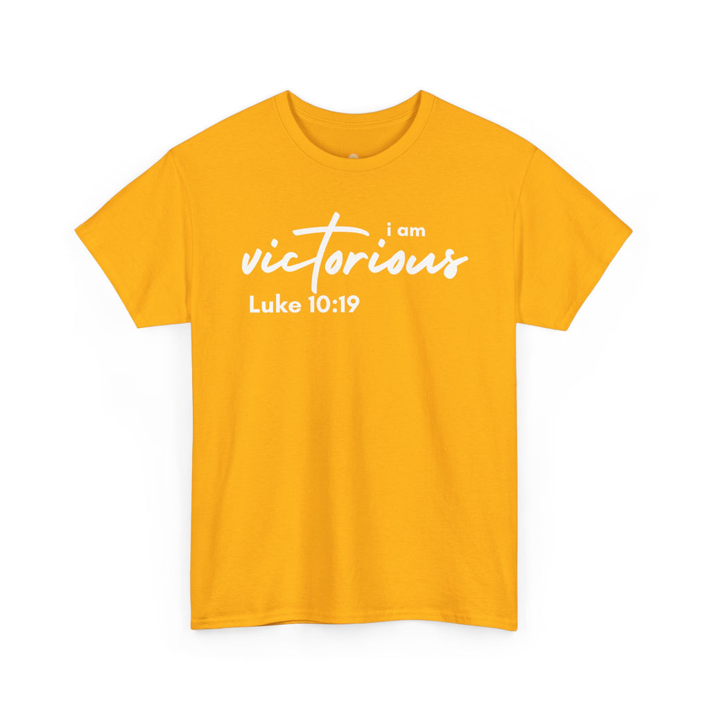 I Am Victorious Christian T-Shirt – Luke 10:19 Scripture Tee | Faith-Based Apparel