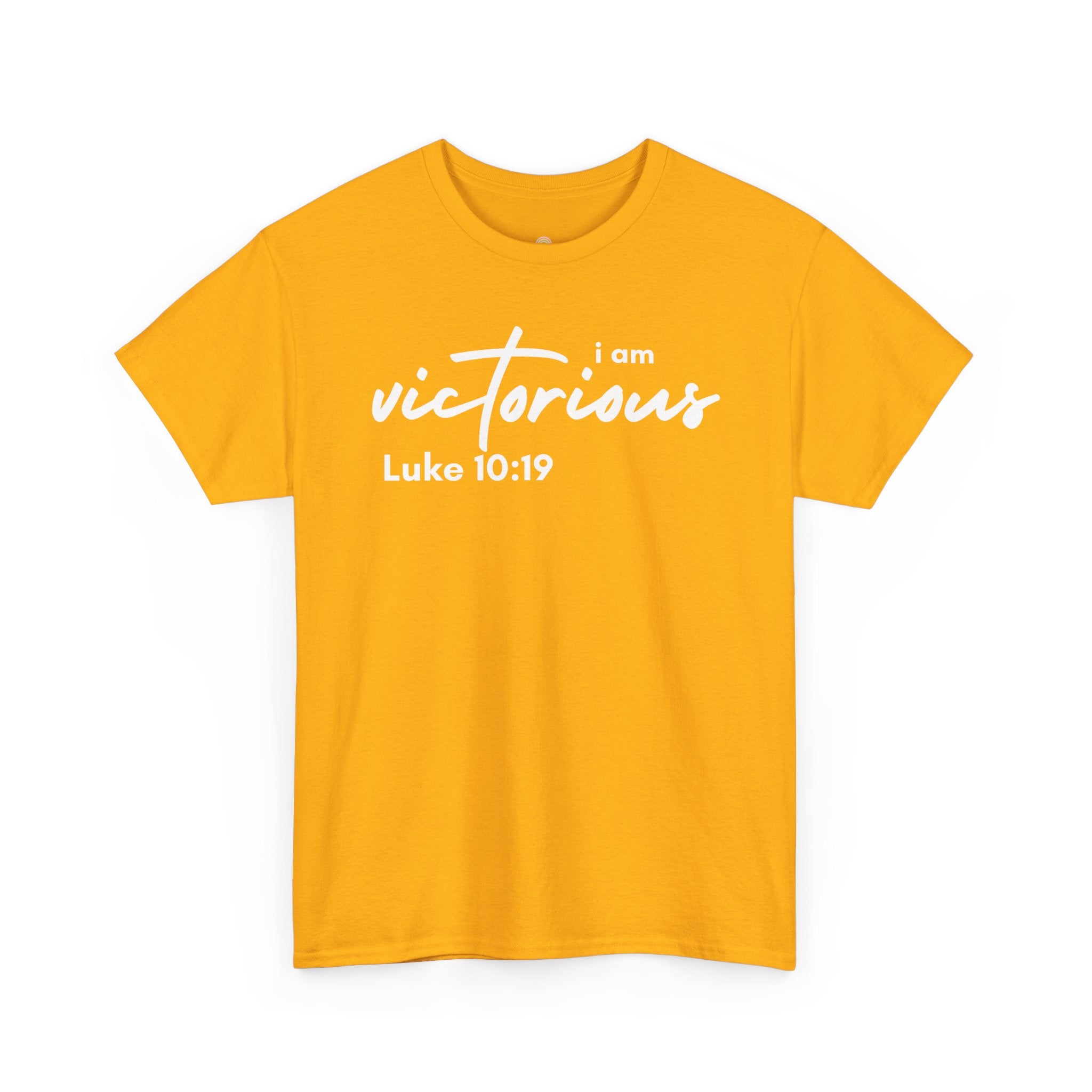 I Am Victorious Christian T-Shirt – Luke 10:19 Scripture Tee | Faith-Based Apparel