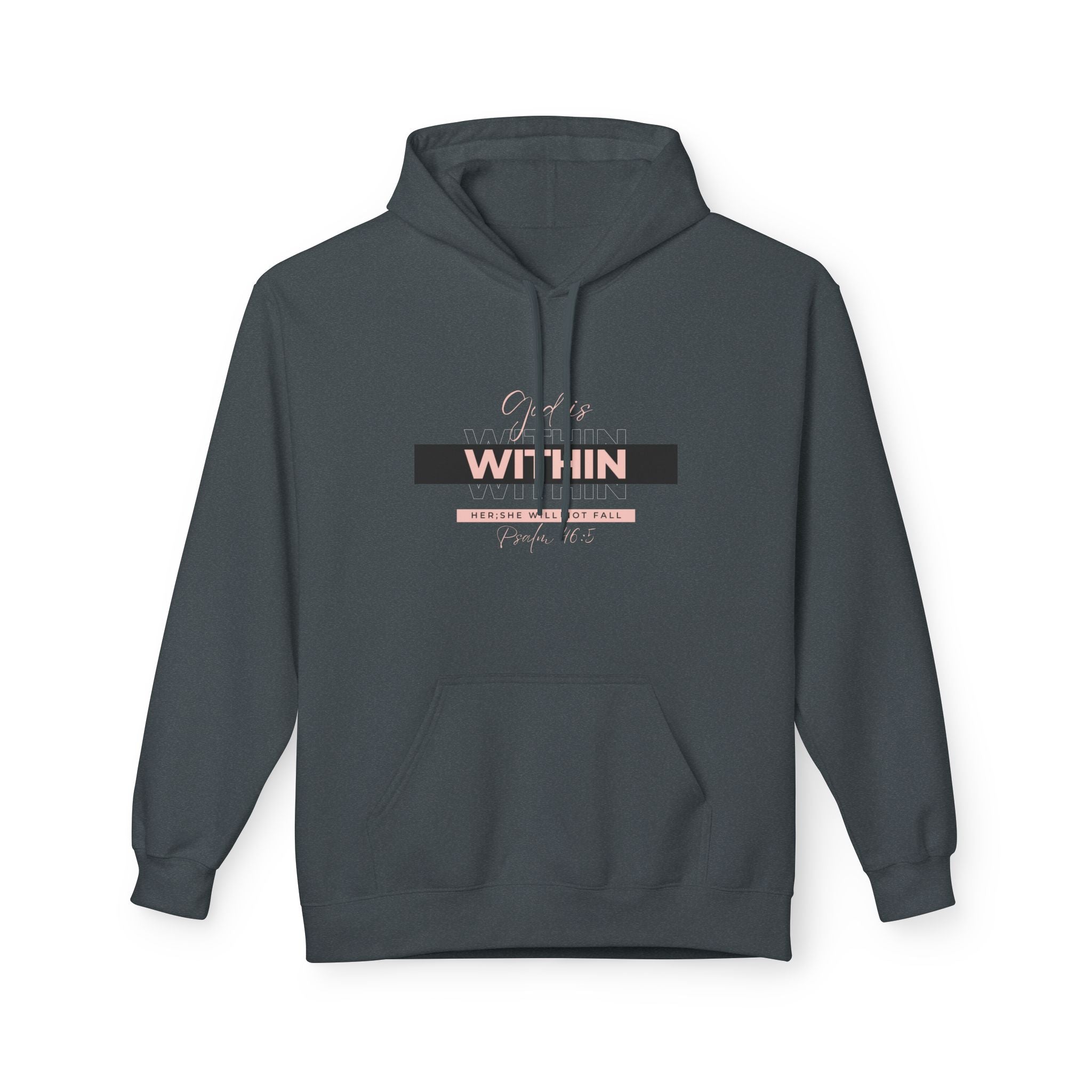 God Is Within Her Hoodie — Psalm 46:5 Christian Hoodie for Women | Faith-Based Inspirational Pullover