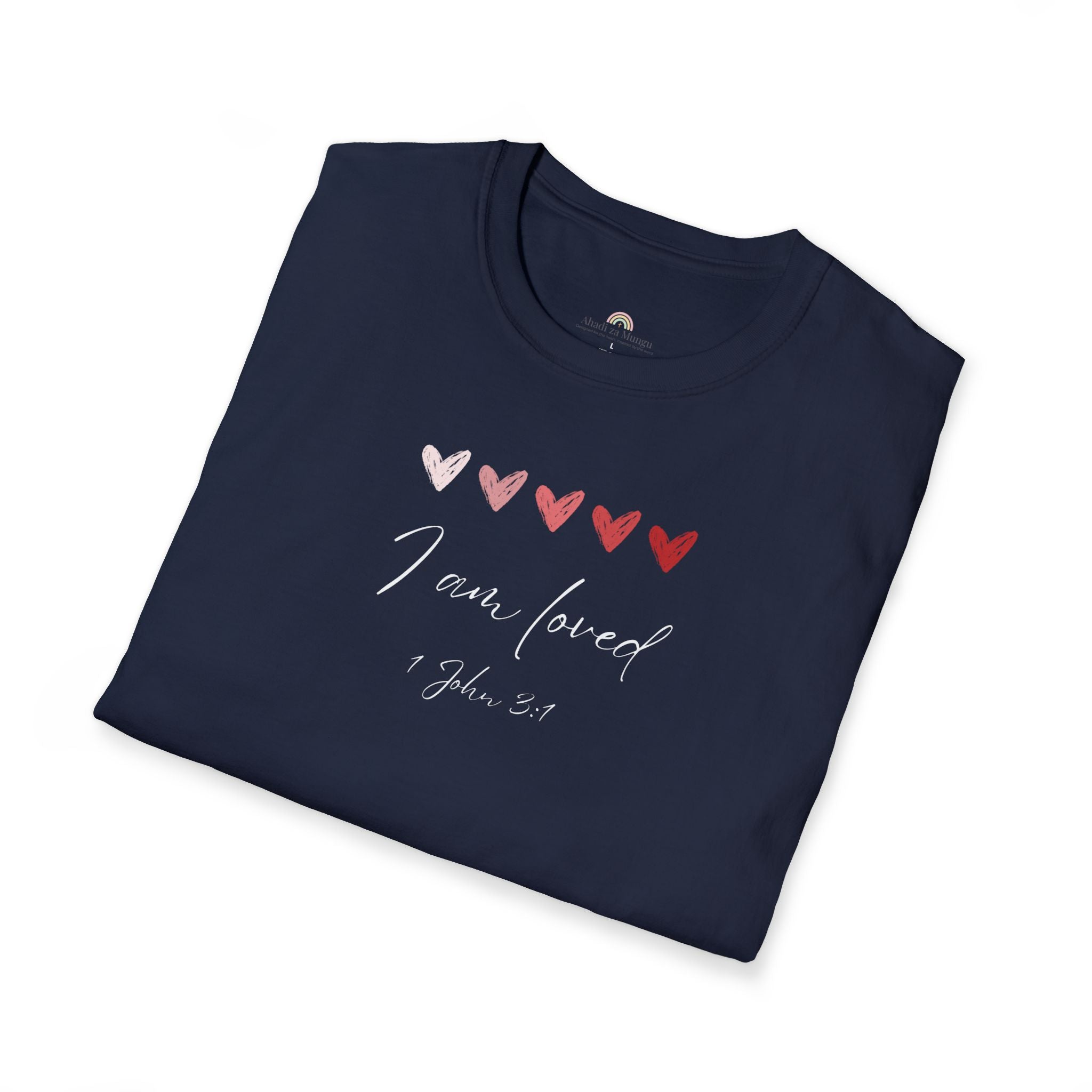 I Am Loved T-Shirt – 1 John 3:1 Christian Scripture Tee | Faith-Based Inspirational Shirt