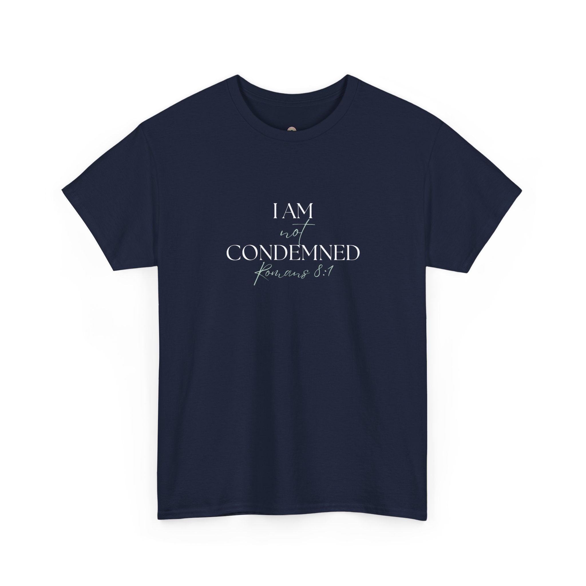 I Am Not Condemned T-Shirt – Christian Tee (Romans 8:1 Scripture) | Faith Apparel for Men & Women