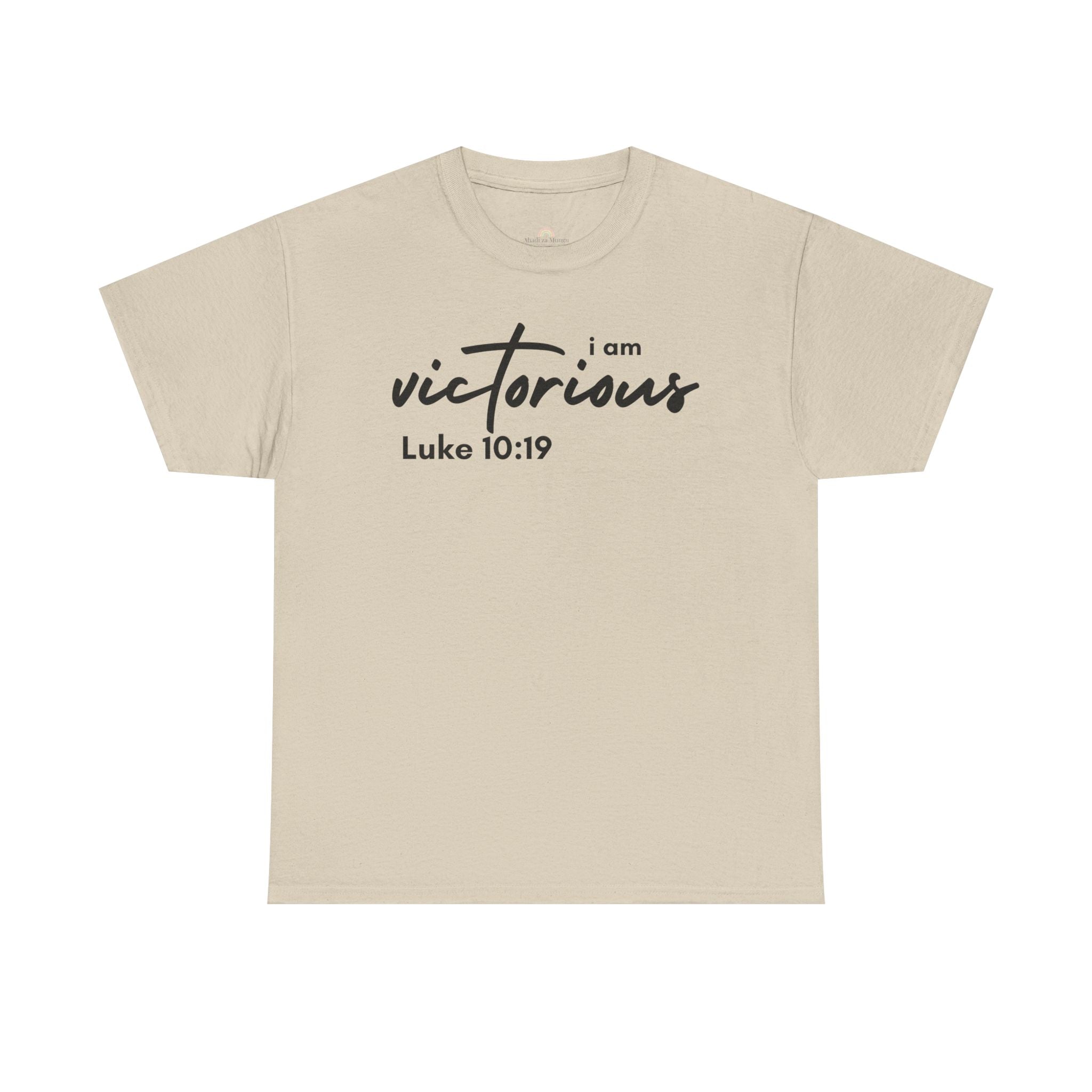 I Am Victorious Christian T-Shirt – Luke 10:19 Scripture Tee | Faith-Based Apparel