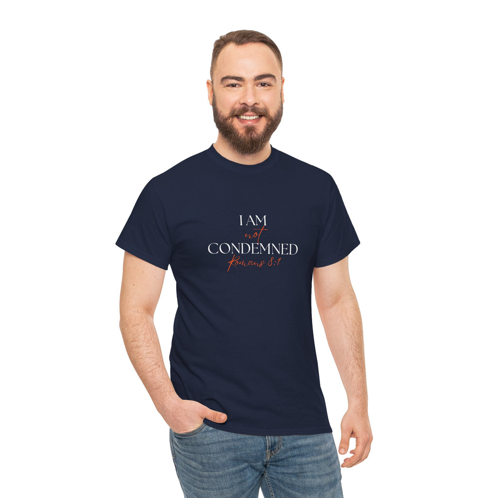 I Am Not Condemned T-Shirt – Christian Tee (Romans 8:1 Scripture) | Faith Apparel for Men & Women