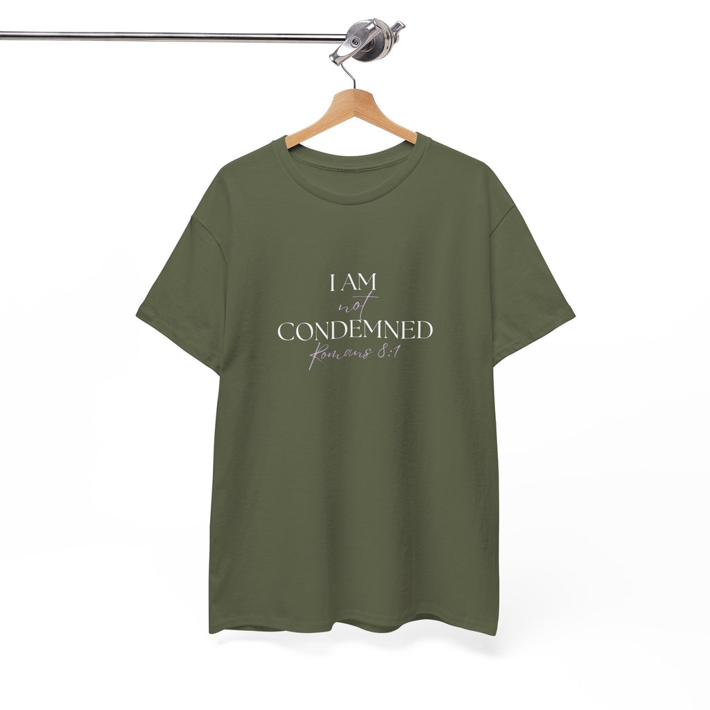 I Am Not Condemned T-Shirt – Christian Tee (Romans 8:1 Scripture) | Faith Apparel for Men & Women