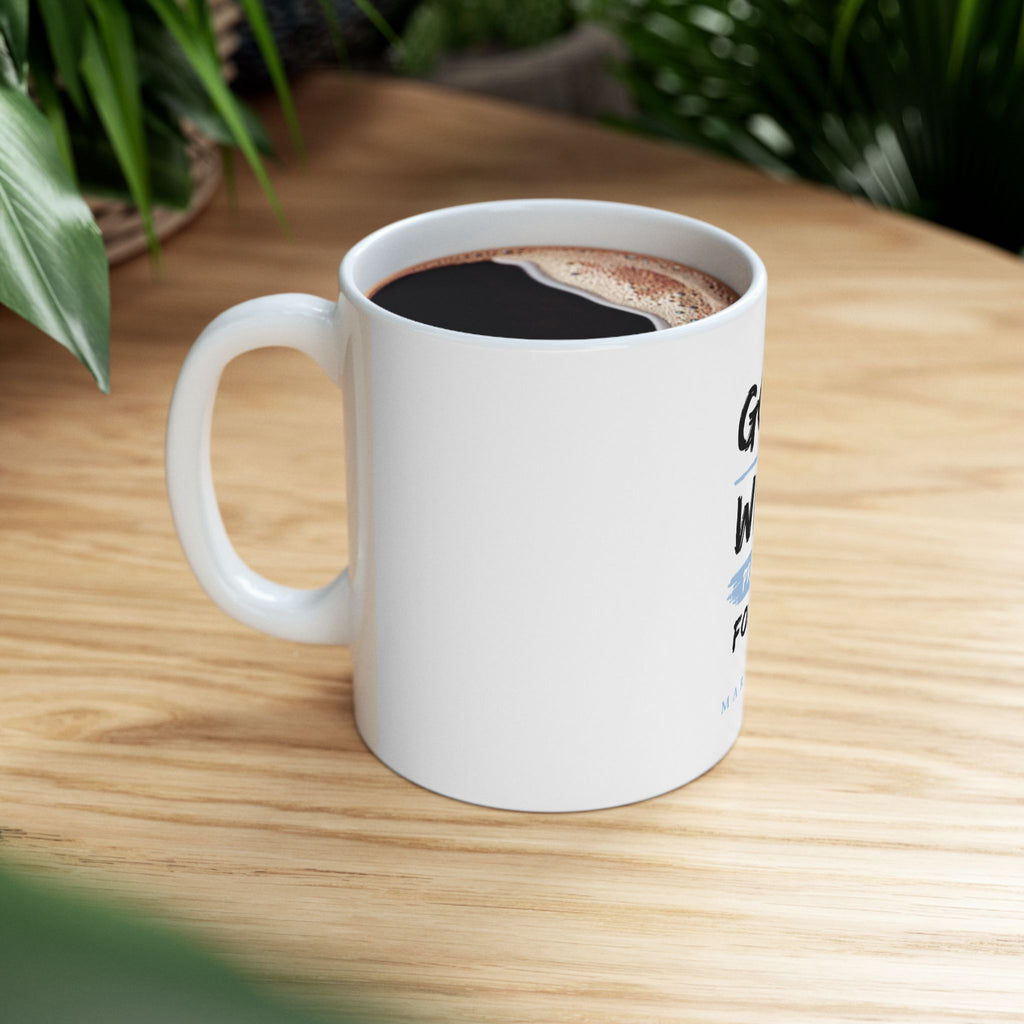 God Will Provide for Me Christian Mug – Mark 11:24 Faith Ceramic Coffee Cup (11oz & 15oz)