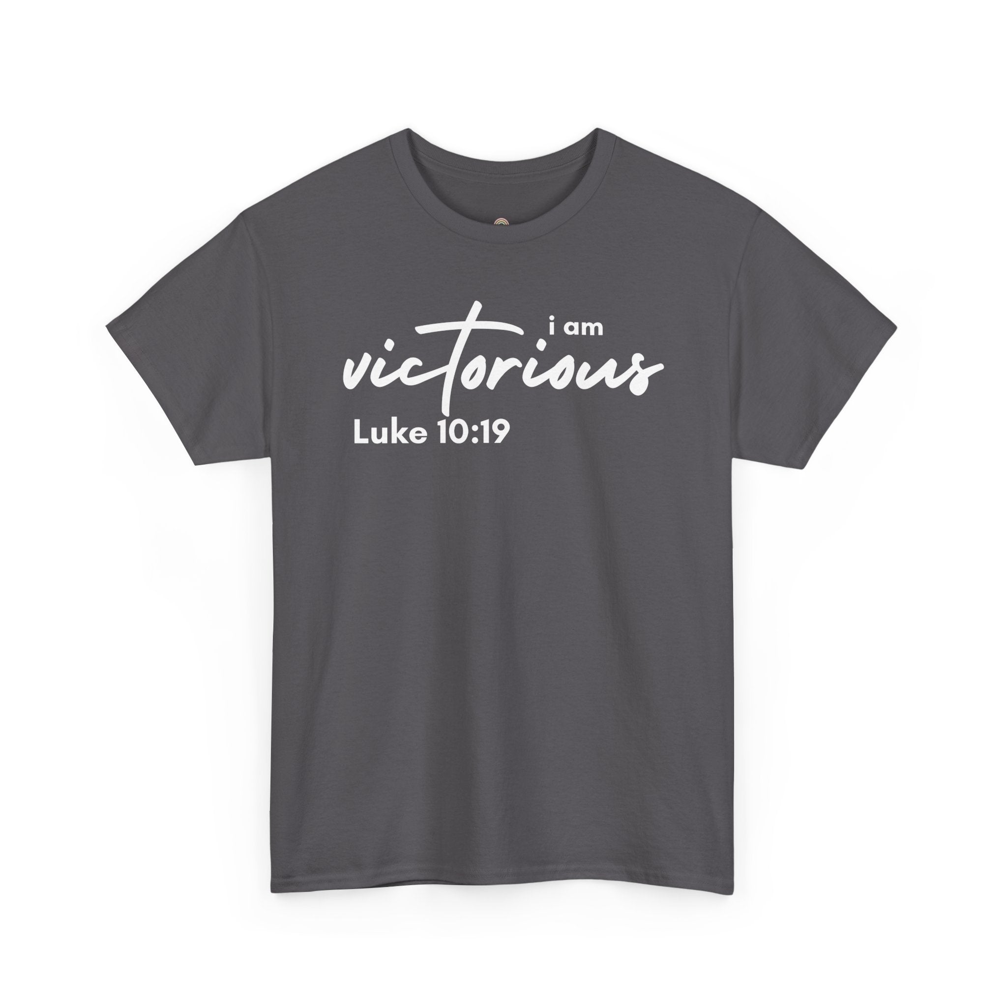I Am Victorious Christian T-Shirt – Luke 10:19 Scripture Tee | Faith-Based Apparel