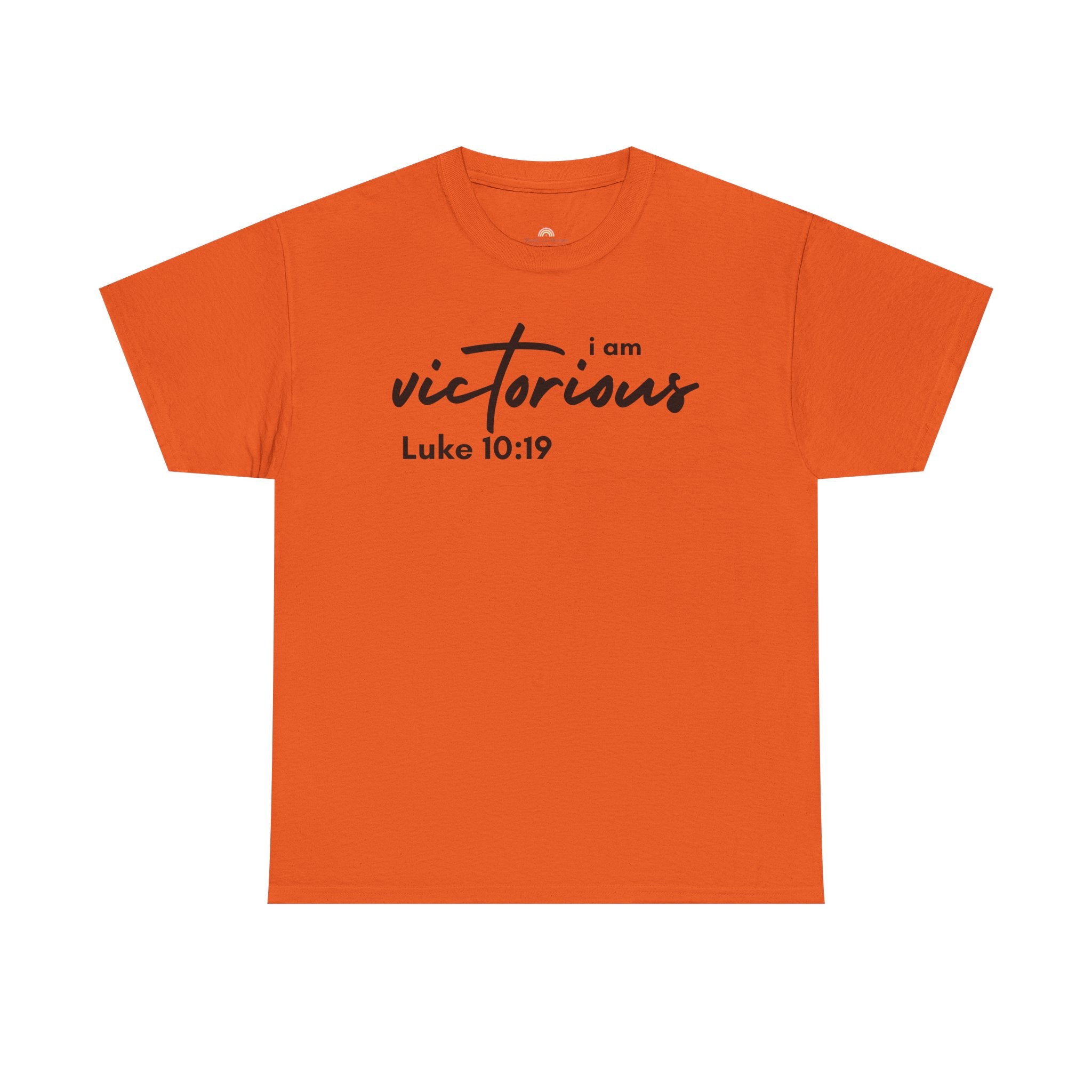 I Am Victorious Christian T-Shirt – Luke 10:19 Scripture Tee | Faith-Based Apparel