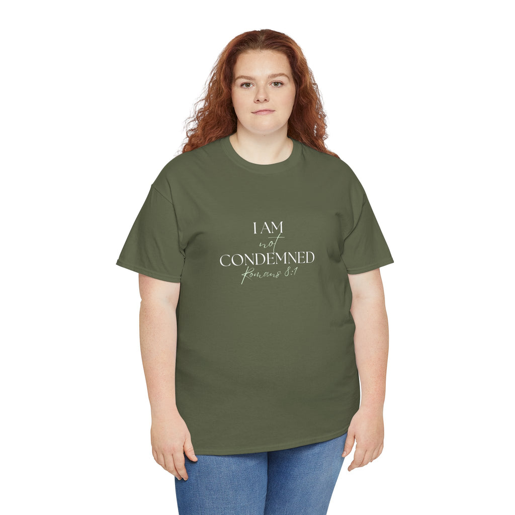 I Am Not Condemned T-Shirt – Christian Tee (Romans 8:1 Scripture) | Faith Apparel for Men & Women
