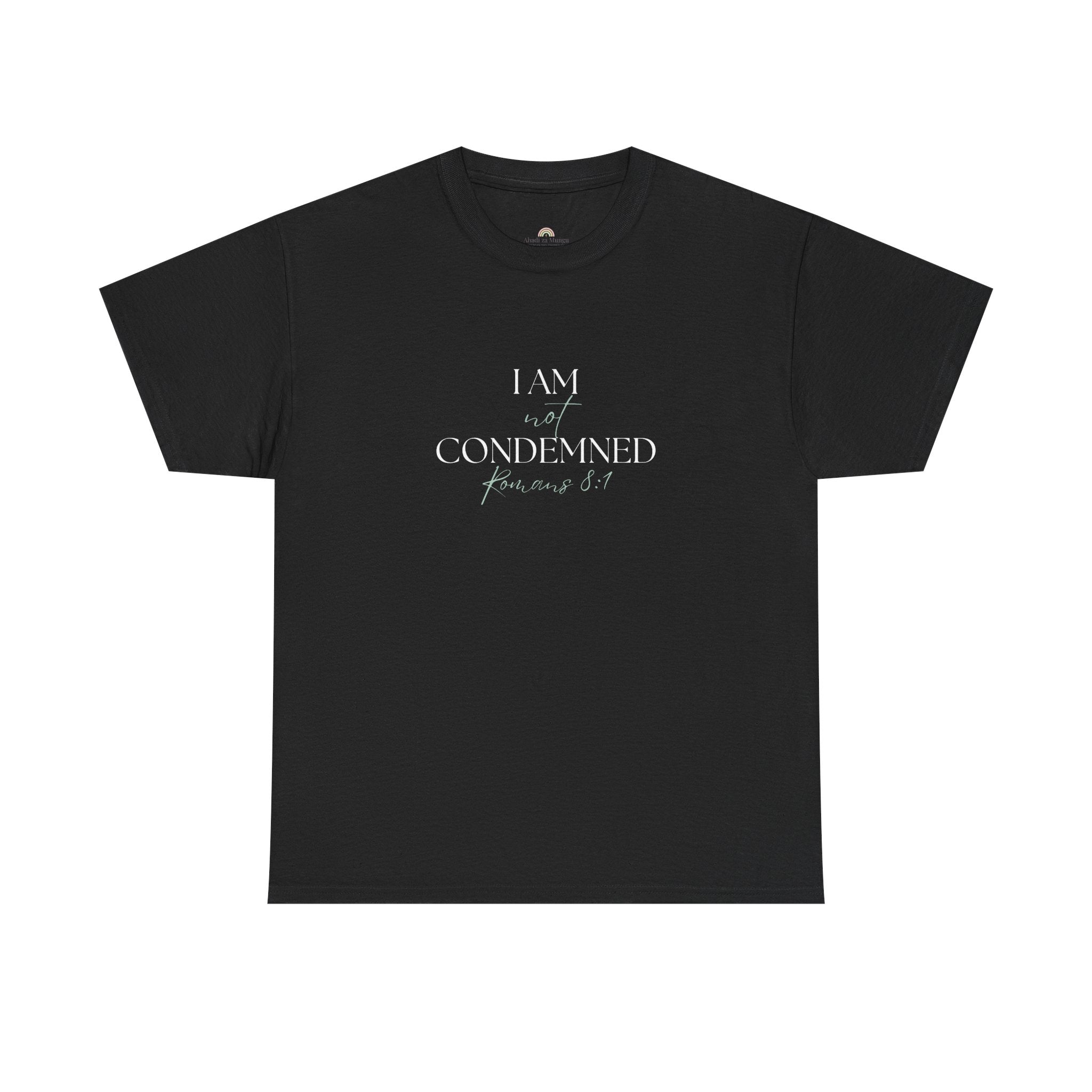 I Am Not Condemned T-Shirt – Christian Tee (Romans 8:1 Scripture) | Faith Apparel for Men & Women
