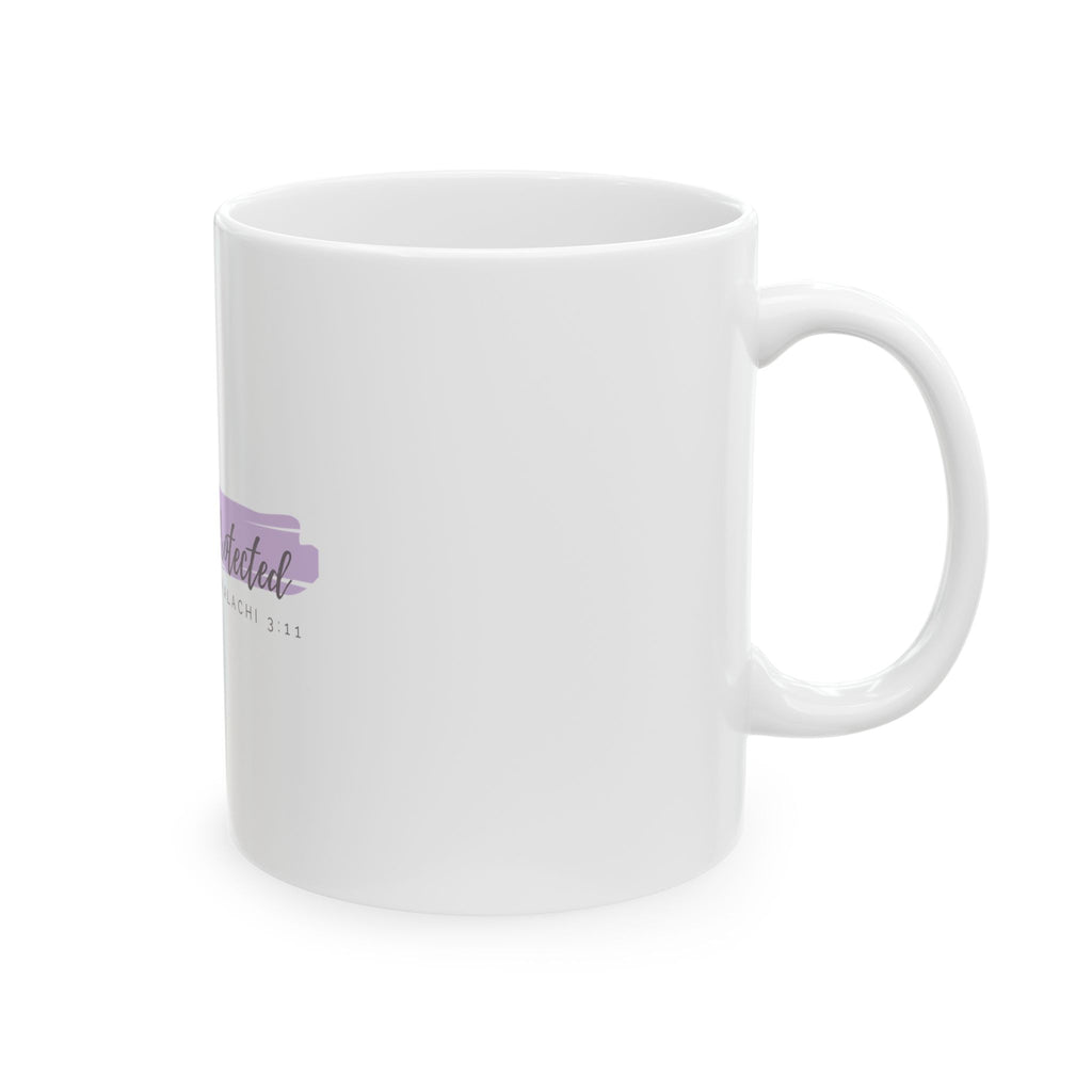 Covered & Protected Malachi 3:11 Ceramic Mug—Faith & Comfort for Everyday Moments