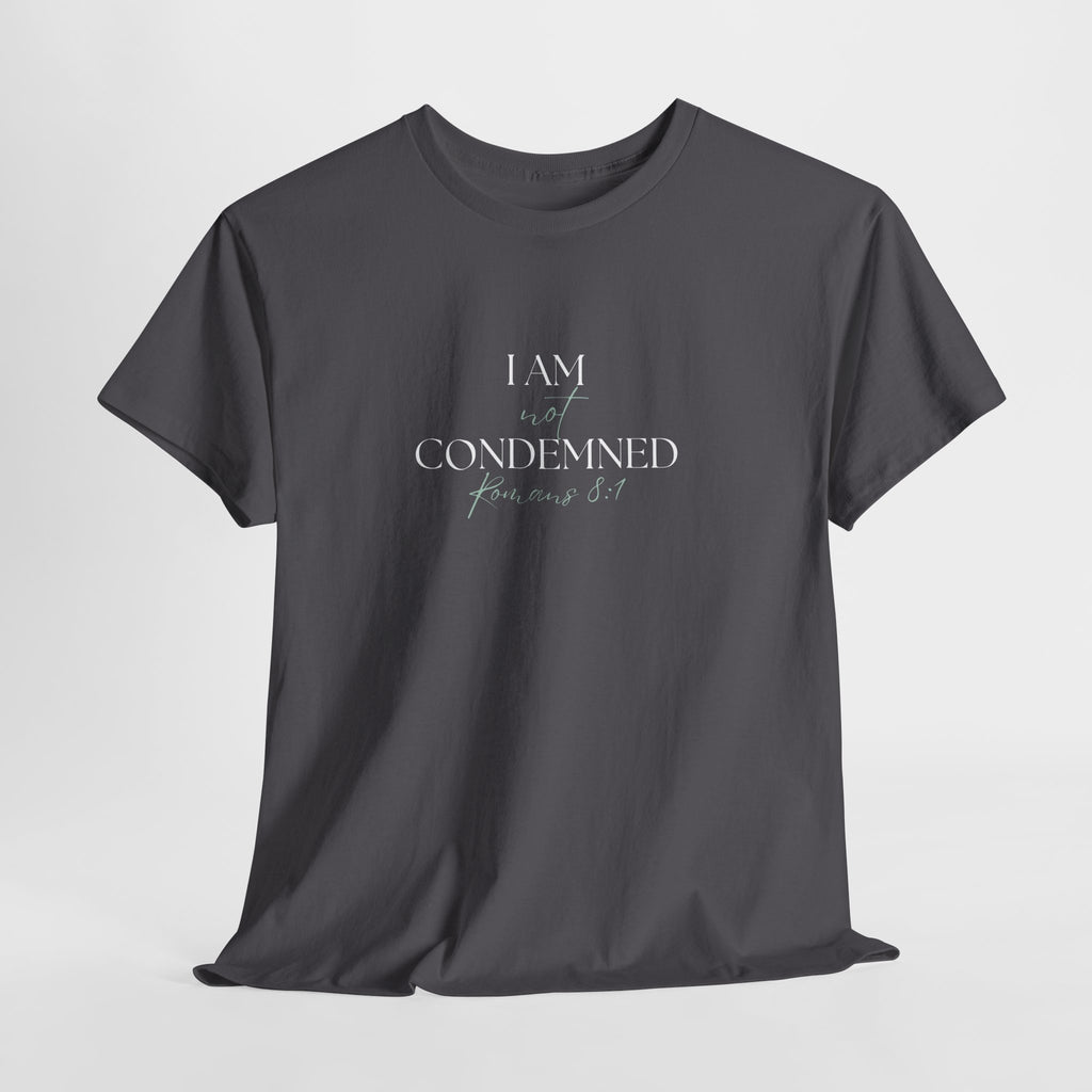 I Am Not Condemned T-Shirt – Christian Tee (Romans 8:1 Scripture) | Faith Apparel for Men & Women