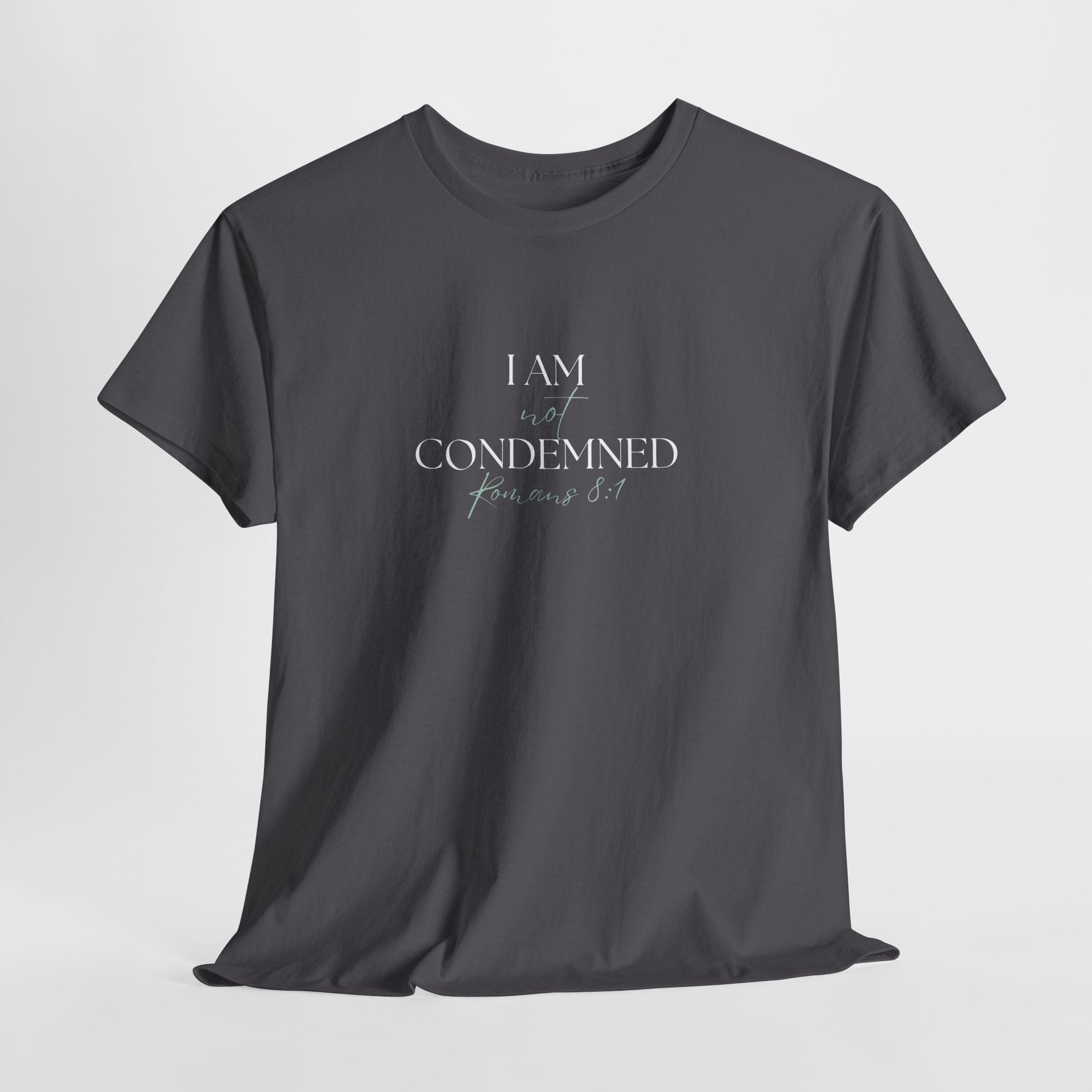 I Am Not Condemned T-Shirt – Christian Tee (Romans 8:1 Scripture) | Faith Apparel for Men & Women