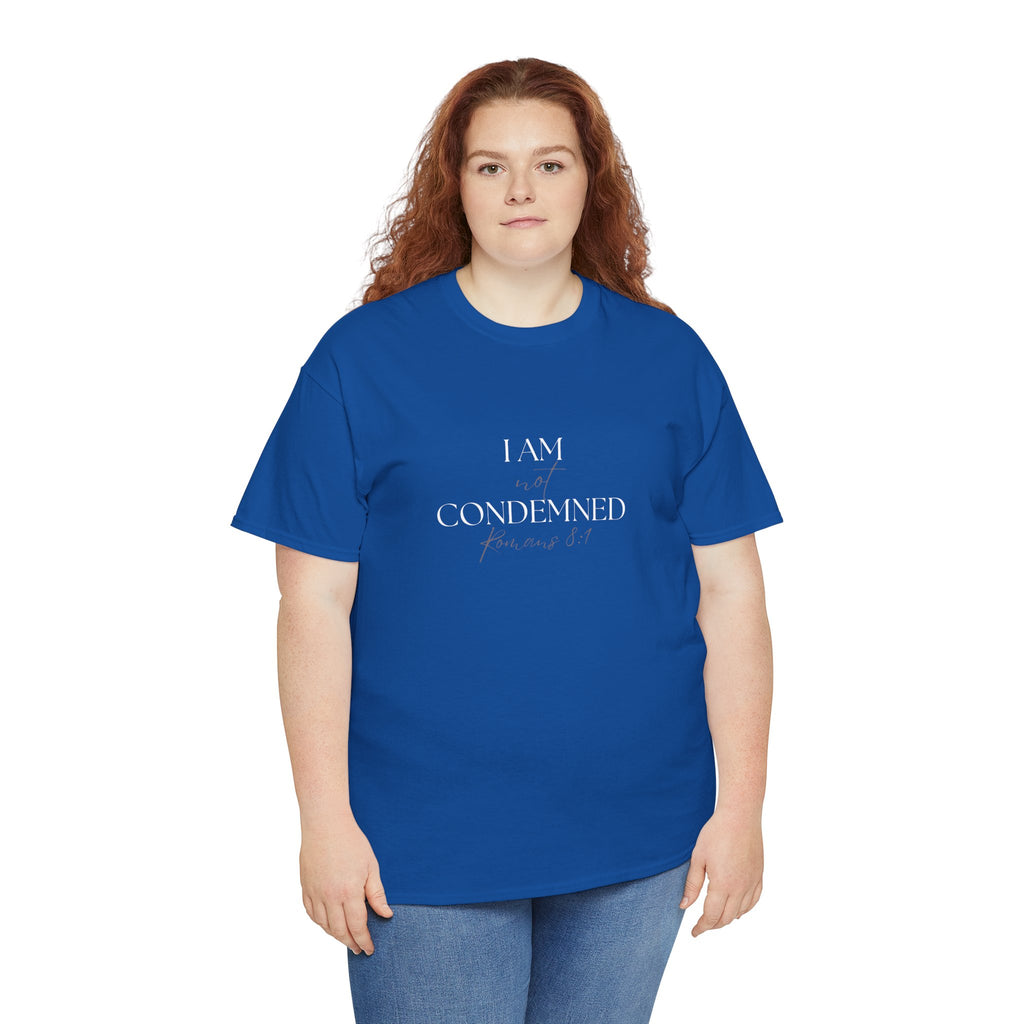 I Am Not Condemned T-Shirt – Christian Tee (Romans 8:1 Scripture) | Faith Apparel for Men & Women