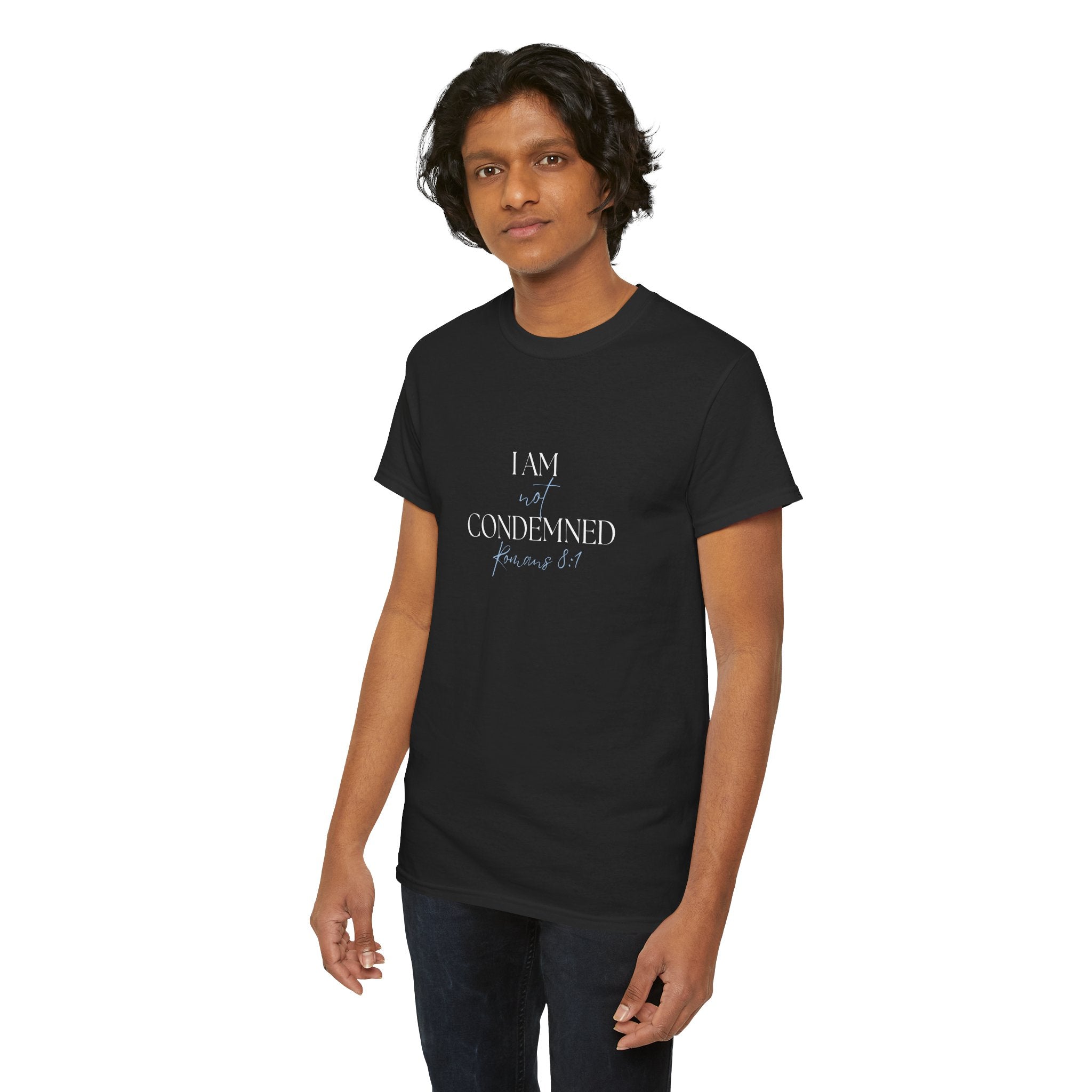 I Am Not Condemned T-Shirt – Christian Tee (Romans 8:1 Scripture) | Faith Apparel for Men & Women