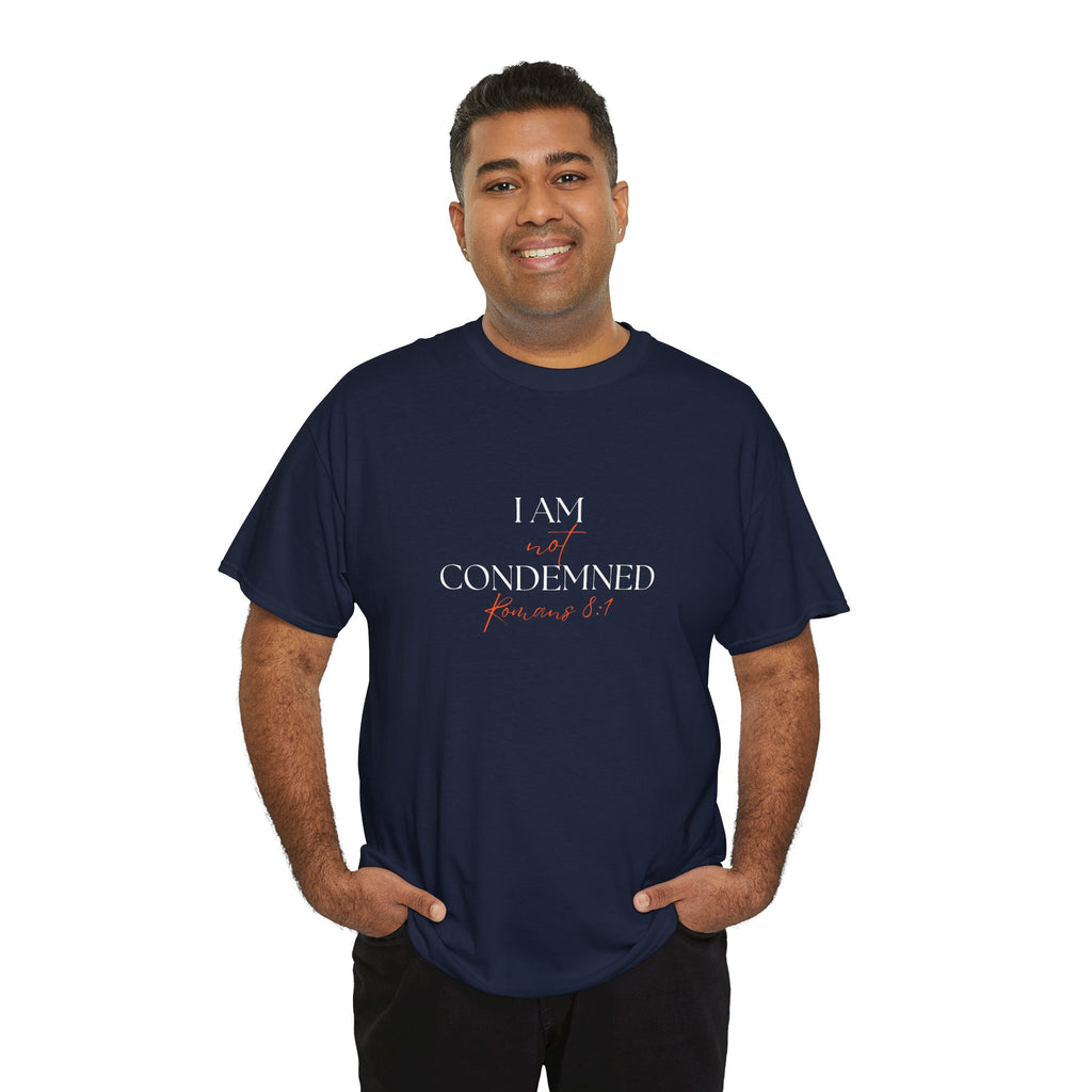 I Am Not Condemned T-Shirt – Christian Tee (Romans 8:1 Scripture) | Faith Apparel for Men & Women