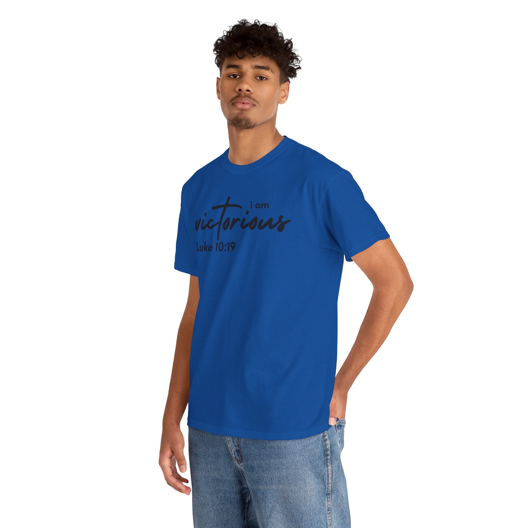 I Am Victorious Christian T-Shirt – Luke 10:19 Scripture Tee | Faith-Based Apparel