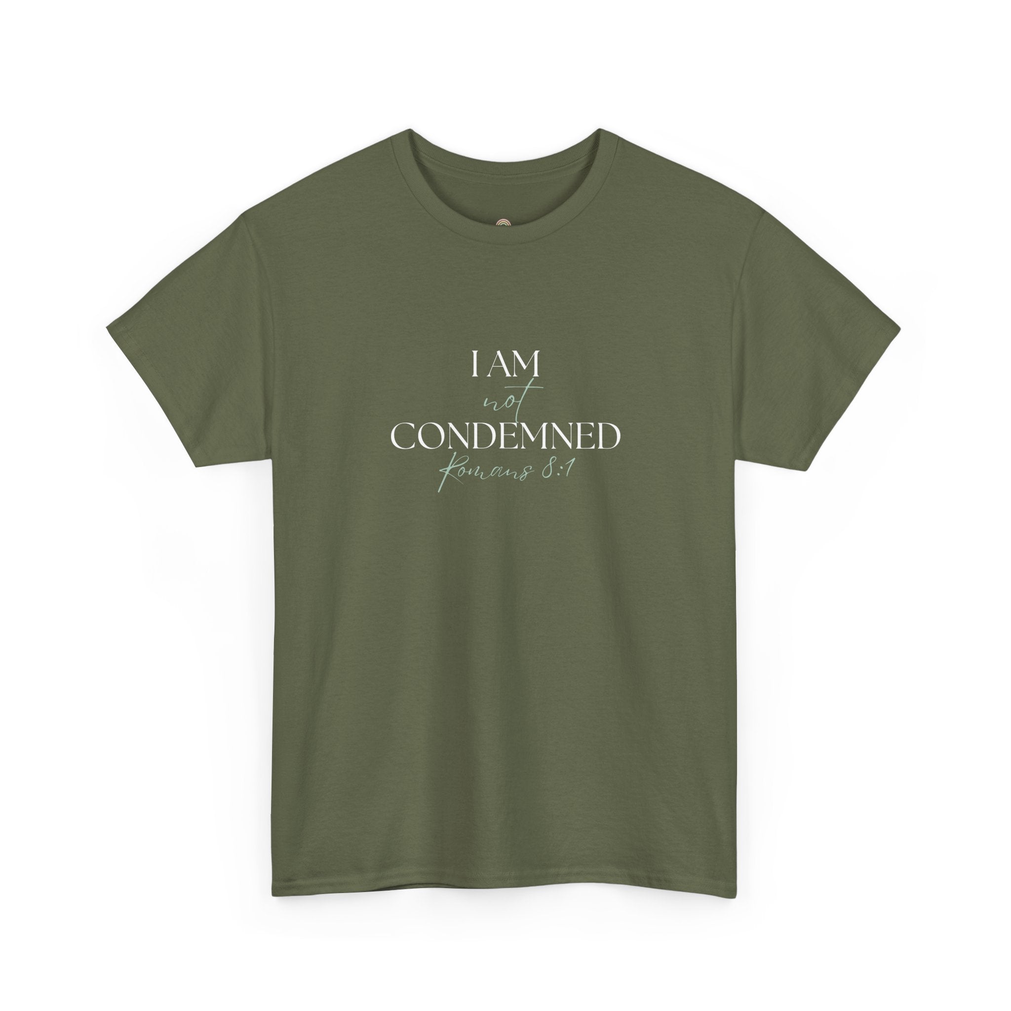 I Am Not Condemned T-Shirt – Christian Tee (Romans 8:1 Scripture) | Faith Apparel for Men & Women
