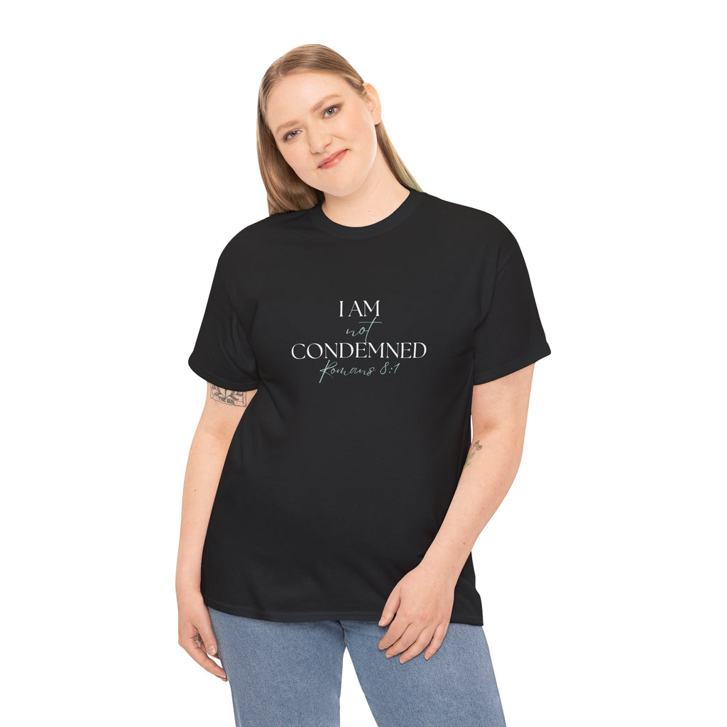 I Am Not Condemned T-Shirt – Christian Tee (Romans 8:1 Scripture) | Faith Apparel for Men & Women