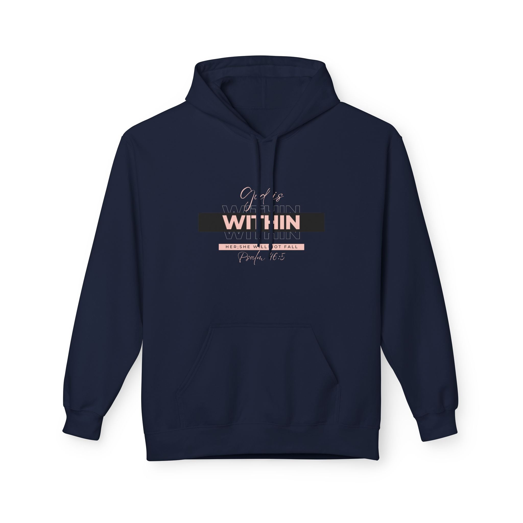 God Is Within Her Hoodie — Psalm 46:5 Christian Hoodie for Women | Faith-Based Inspirational Pullover