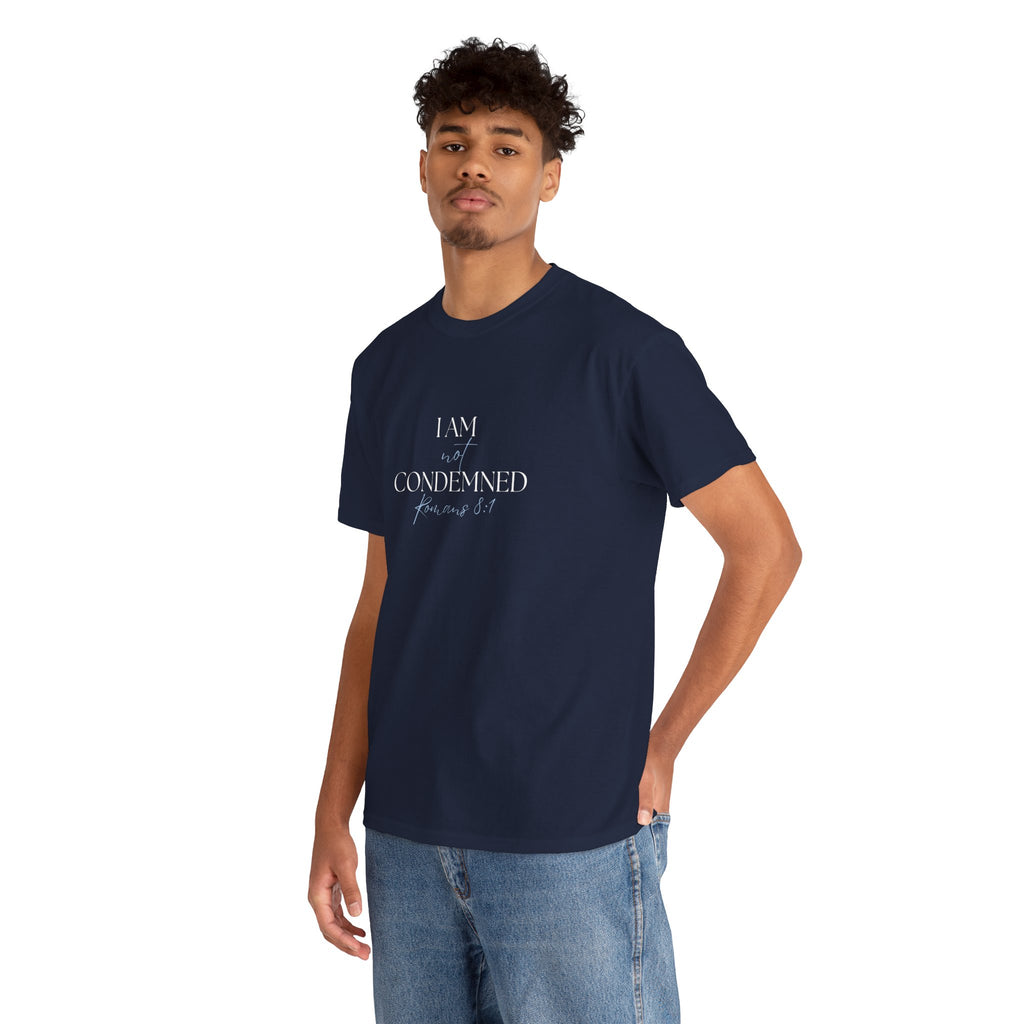 I Am Not Condemned T-Shirt – Christian Tee (Romans 8:1 Scripture) | Faith Apparel for Men & Women