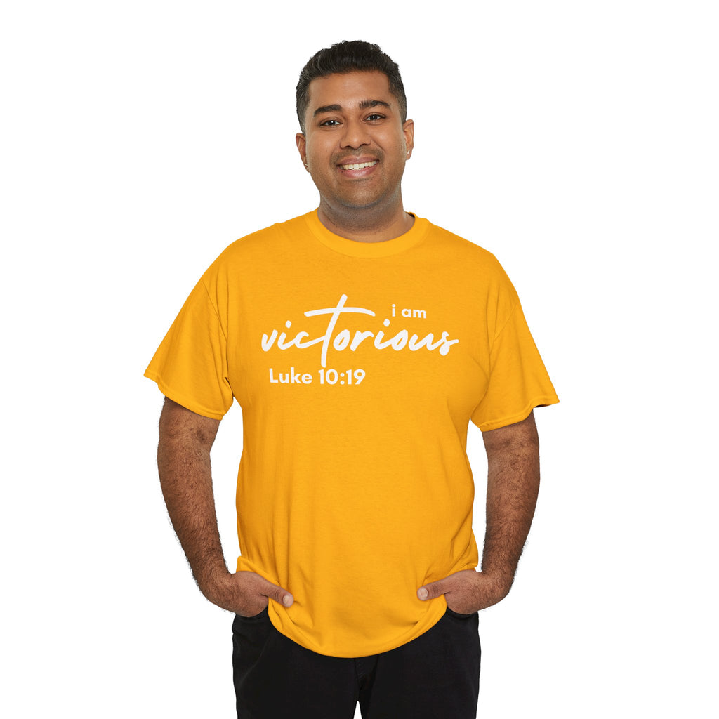 I Am Victorious Christian T-Shirt – Luke 10:19 Scripture Tee | Faith-Based Apparel
