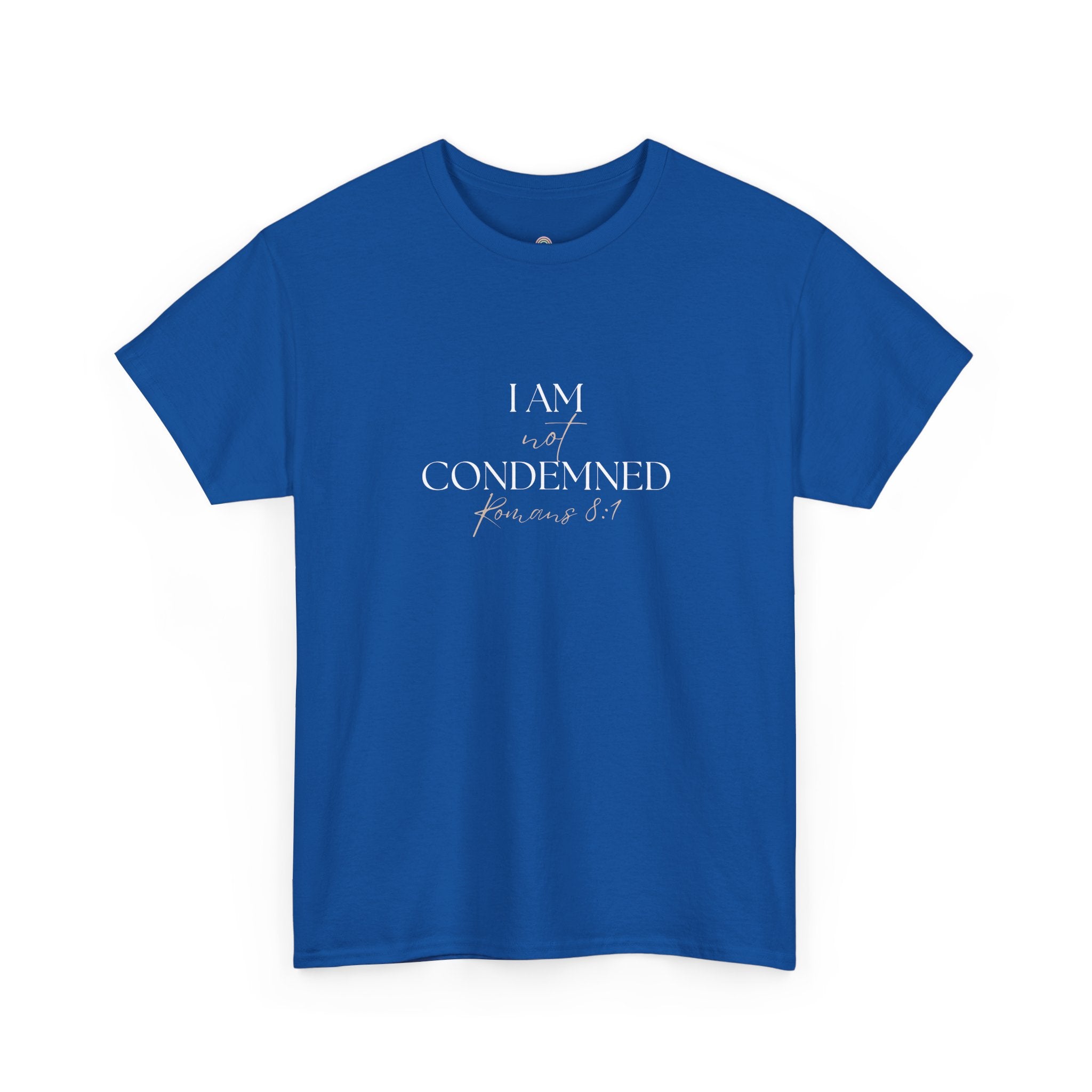 I Am Not Condemned T-Shirt – Christian Tee (Romans 8:1 Scripture) | Faith Apparel for Men & Women