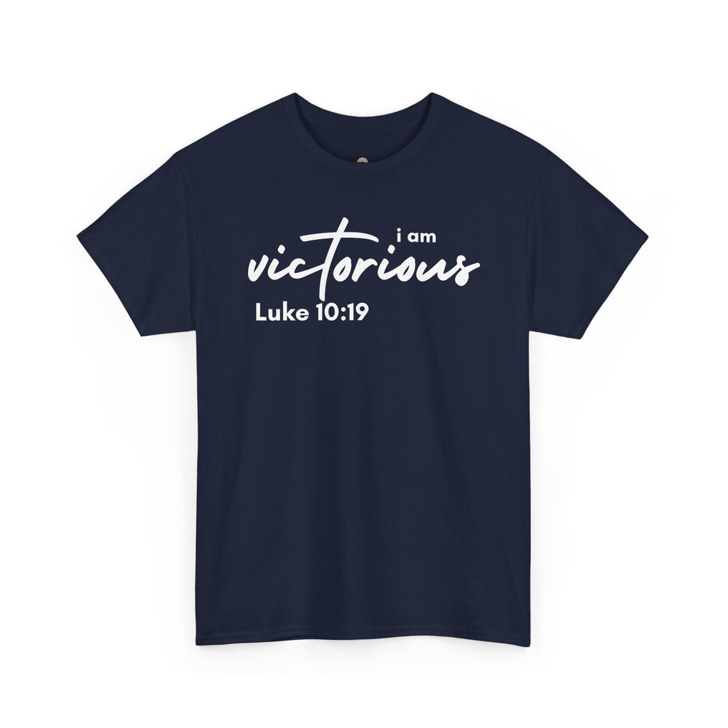 I Am Victorious Christian T-Shirt – Luke 10:19 Scripture Tee | Faith-Based Apparel