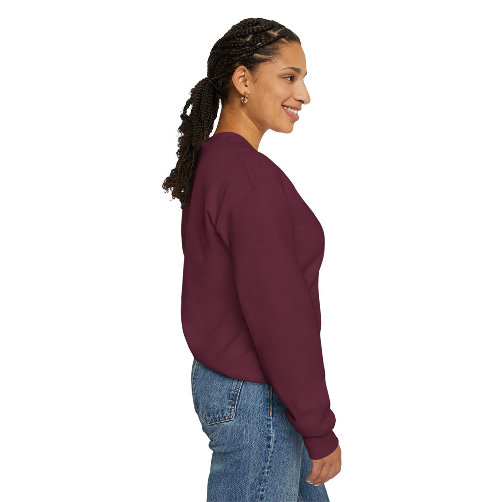 Saved & Loved Crewneck Sweatshirt — Psalm 91:16 Christian Faith Sweatshirt
