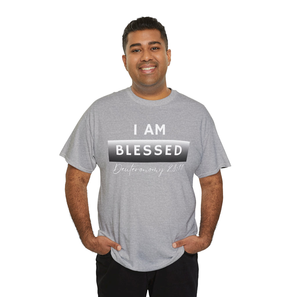 I Am Blessed Christian T-Shirt — Deuteronomy 28:11 Scripture Faith Tee (2)