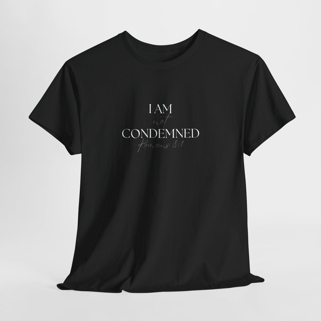 I Am Not Condemned T-Shirt – Christian Tee (Romans 8:1 Scripture) | Faith Apparel for Men & Women