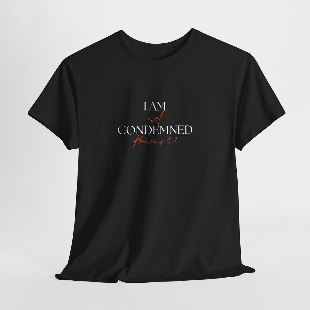 I Am Not Condemned T-Shirt – Christian Tee (Romans 8:1 Scripture) | Faith Apparel for Men & Women
