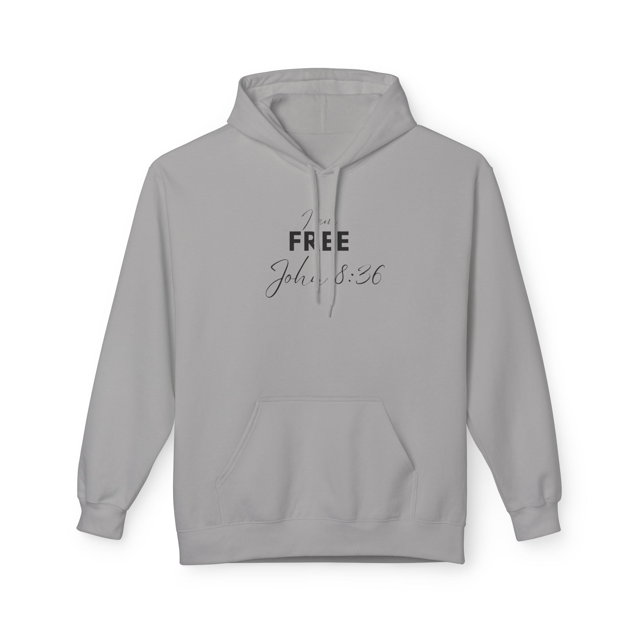 I Am Free Hoodie – John 8:36 Christian Scripture Hoodie | Faith-Based Inspirational Pullover
