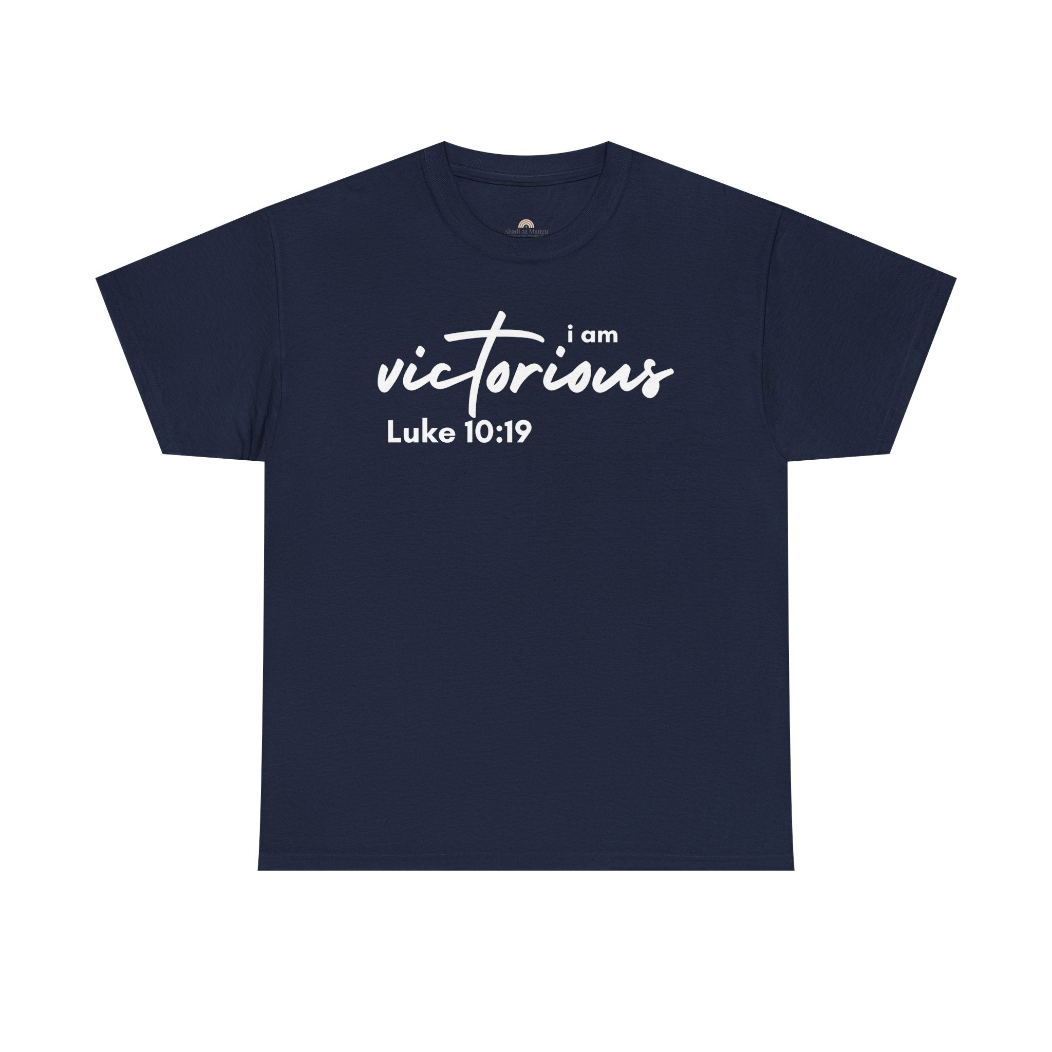 I Am Victorious Christian T-Shirt – Luke 10:19 Scripture Tee | Faith-Based Apparel