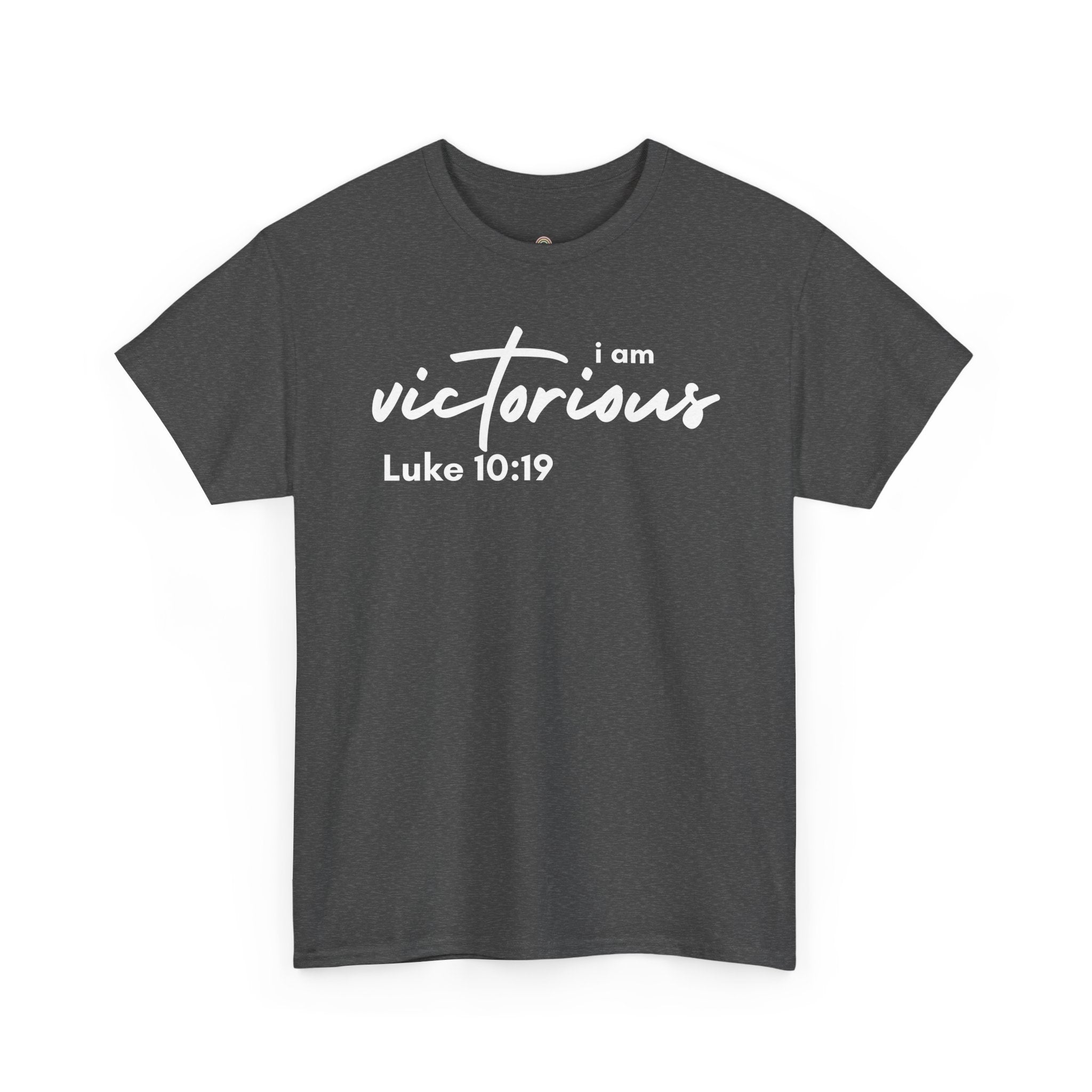 I Am Victorious Christian T-Shirt – Luke 10:19 Scripture Tee | Faith-Based Apparel