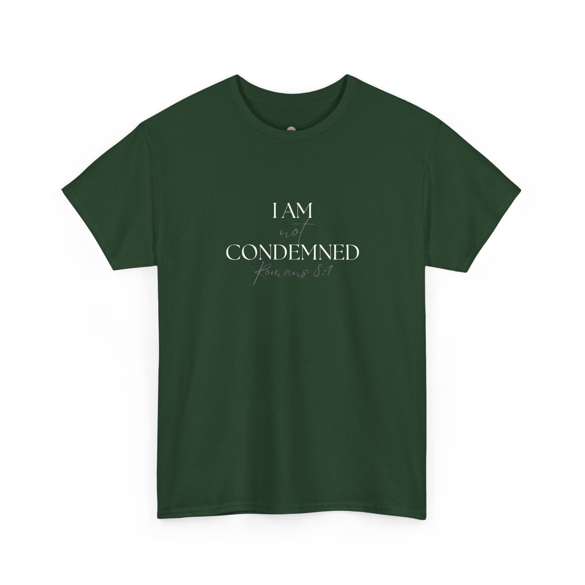 I Am Not Condemned T-Shirt – Christian Tee (Romans 8:1 Scripture) | Faith Apparel for Men & Women