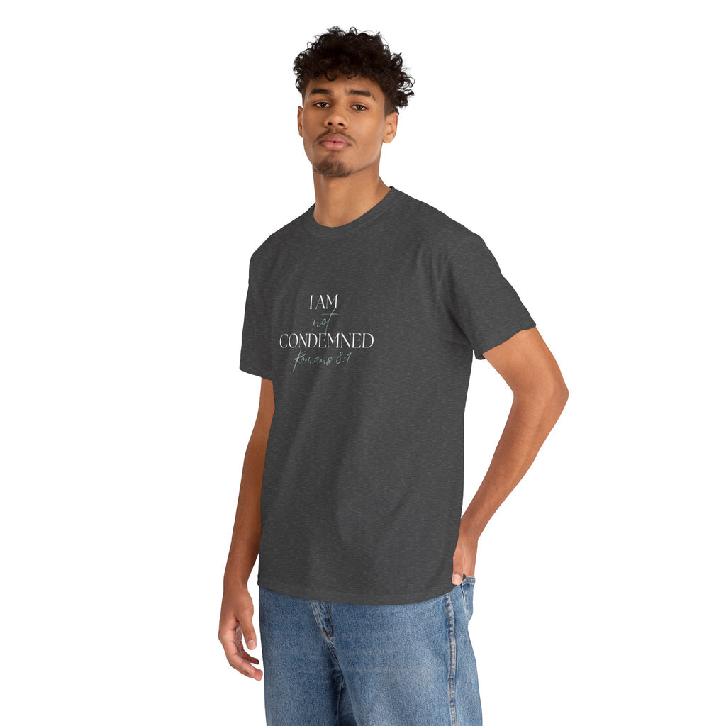 I Am Not Condemned T-Shirt – Christian Tee (Romans 8:1 Scripture) | Faith Apparel for Men & Women